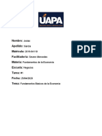 Tarea 1. Fundamentos de La Economia