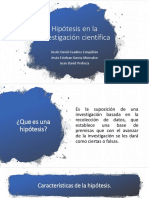 Hipótesis en La Investigación Científica - Powerpoint