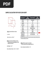 Sample Calculation For FM 200 Clean Agent: STEP 1: Determined Room Volume