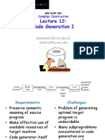 Code Generation I: Compiler Construction