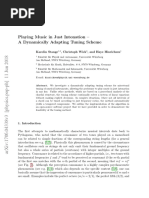 Playing Music in Just Intonation - A Dynamically Adapting Tuning Scheme