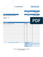 Invoice: Ayub Printers and Composers