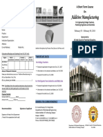 A Short Term Course On Additive Manufacturing