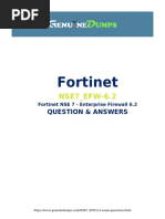 Fortinet: NSE7 - EFW-6.2