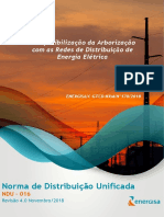 NDU 016 - Compatibilização Da Arborização Com As Redes de Distribuição