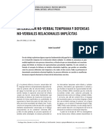 Interaccion No Verbal Temprana y Defensas No Vervales Relaciones Implicitas