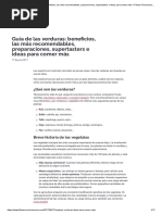 Guía de Las Verduras - Beneficios, Las Más Recomendables, Preparaciones, Supertasters e Ideas para Comer Más Fitness Revolucionario