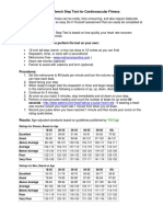 YMCA Bench Step Test For Cardiovascular Fitness