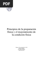 Principios de La Preparación Física y El Mejoramiento de La Condición Física