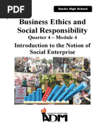 Business Ethics and Social Responsibility: Introduction To The Notion of Social Enterprise