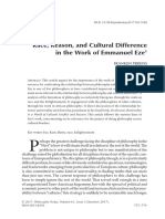 Race, Reason, and Cultural Difference in The Work of Emmanuel Eze