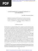 El Estado Mexicano y La Politica Educativa de 1917 A 1934