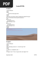 Learn HTML: Example 1