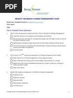 O o o o O: Prosci Advanced Change Management Exam