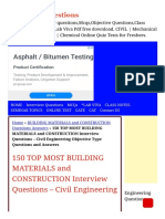 150 TOP BUILDING MATERIALS and CONSTRUCTION MCQs P