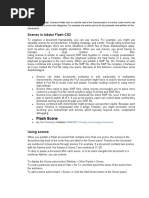 Using Scenes in Flash
