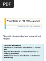 Presentation On FIN-402 Assignment: Presented By: Maria Akter (173008045)