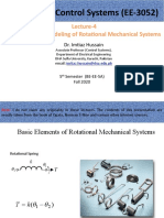 Lecture-4 Modeling of Rotational Mechanical Systems