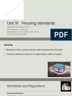 Unit III Housing Standards