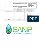 Procedimiento Escrito de Trabajo de Entrega de Baños, Lavamanos