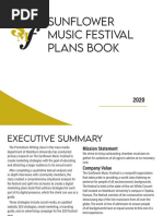 Sunflower Music Festival Plan Book