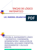 Competencias de Lógico Matemático