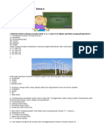 Soal Tematik Kelas 6 Tema 4-IPA