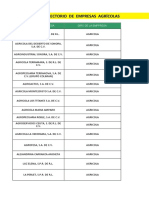 Directorio de Empresas Agrícolas (Costa de Hermosillo, Pesqueira, Carbó Y Valle de Guaymas-Empalme)