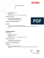 Hilti Drywall Screws Technical Details