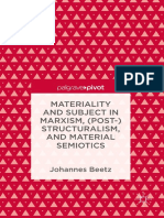 Johannes Beetz Materiality and Subject in Marxism Poststructuralism and Material Semiotics