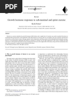 Growth Hormone Responses To Sub-Maximal and Sprint Exercise: Keith Stokes