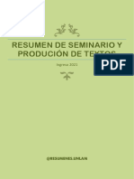 Resumen de Seminario y Produción de Textos