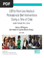 Beck Institute Webinar CBT For FrontLine Medical Professionals Delivered On 4.4.20