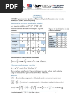 Valores Naturales y Fórmulas