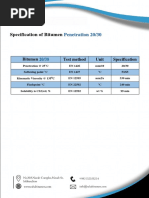 Data Sheet of Bitumen Penetration 20 30 1