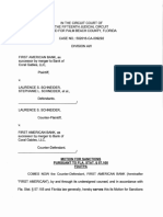 Henry Bolz of Keller & Bolz and FIrst American Bank, Motion For Sanctions-FDUPTA, March 14, 2017