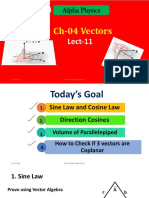 Alpha Physics: Ch-04 Vectors