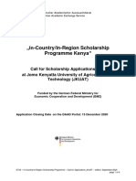 In-Country/In-Region Scholarship Programme Kenya "