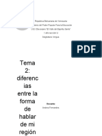 2 Tema Variaciones de La Lengua Venezolana