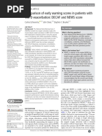 Comparison of Early Warning Scores in Patients With COPD Exacerbation DECAF and NEWS Score