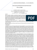 Personality Traits Among Entrepreneurial and Professional Ceos in Smes