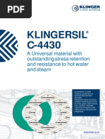 Klingersil C-4430 Gasket Datasheet