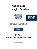 Apostila de Educação Musical 9º Ano 2018