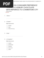 Cadbury Questionnaire - Google Forms