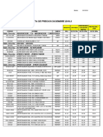 Lista de Precios Autopartes Emi, CA Diciembre 2019-2