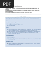 Course Breakdown - Junior English