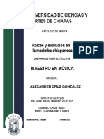 TESIS - CRUZ, ALEXANDER. (2020) - Raíces y Evolución en La Marimba Chiapaneca. Unicach