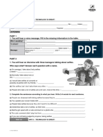 Listening 1. You Will Hear A Voice Message. Fill in The Missing Information in The Table