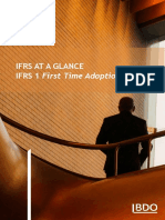 Ifrs at A Glance Ifrs 1 First Time Adoption of Ifrss: WWW - Bdo.Global