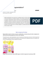 What's Next For Segmentation?: Marie Lena Tupot and Tim Stock Source: Admap, February 2010